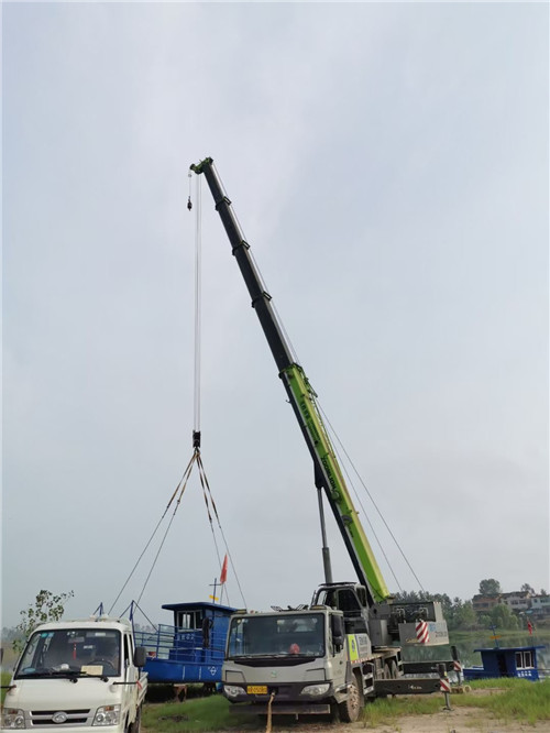 襄城县桥梁建设吊装案例